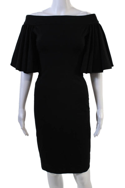 AQ/AQ Womens Textured Ruffle Front Zip Long Lined Skirt Black Size 0