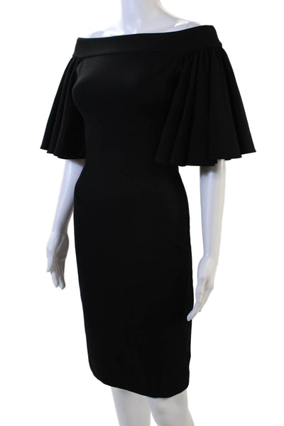 AQ/AQ Womens Textured Ruffle Front Zip Long Lined Skirt Black Size 0