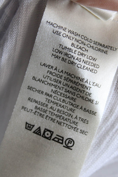 We The Free Womens Cotton Long Sleeve Round Neck Top White Size XS