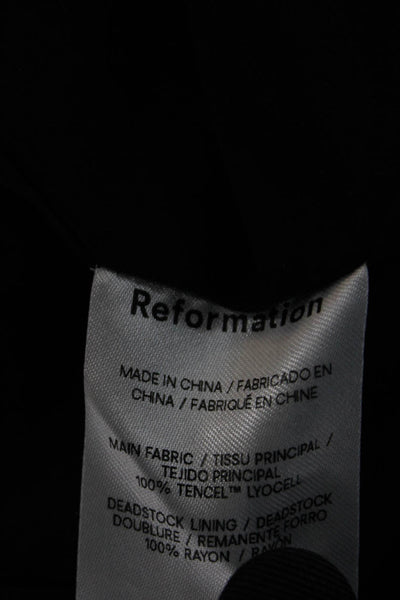 Reformation Womens Tonya Top - Black Size 12