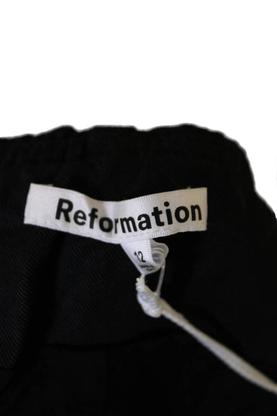 Reformation Womens Tonya Top - Black Size 12