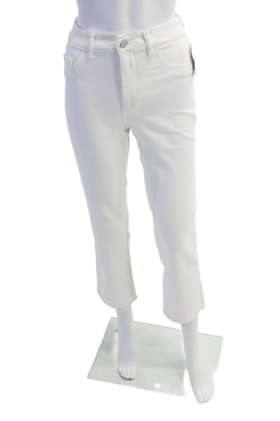 DL1961 Womens Patti Straight High Rise Ankle Jeans - Milk (Vintage) Size 23