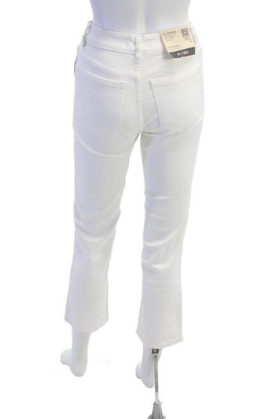 DL1961 Womens Patti Straight High Rise Ankle Jeans - Milk (Vintage) Size 23