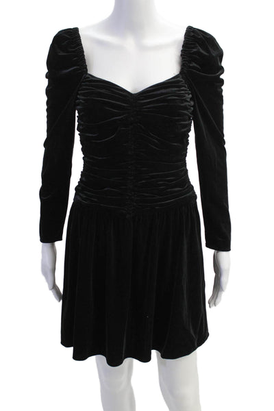 Shoshanna Womens Mari Velvet Dress - Jet Size 0