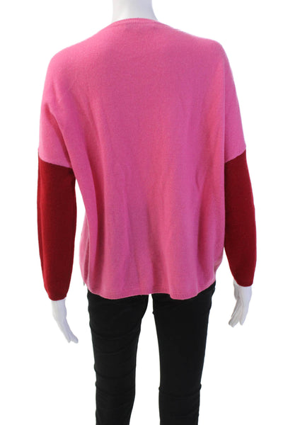 Gerard Darel Women's Long Sleeves Round Neck Colorblock Pullover Sweater Size 1