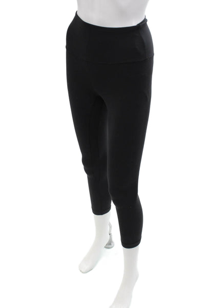 Lululemon Womens Spandex Lined Cropped Ankle Leggings Black Size XS