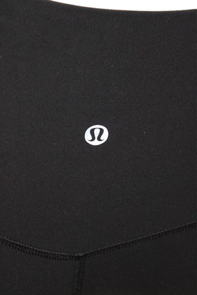 Lululemon Womens Spandex Lined Cropped Ankle Leggings Black Size XS