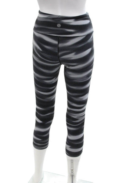 Athleta Womens Textured Lined Ankle Slim Tie Dye Leggings Multi Size XS