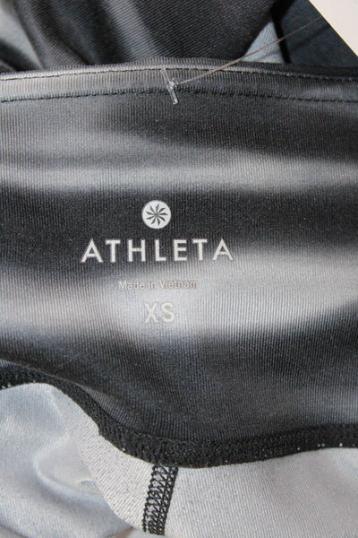 Athleta Womens Textured Lined Ankle Slim Tie Dye Leggings Multi Size XS