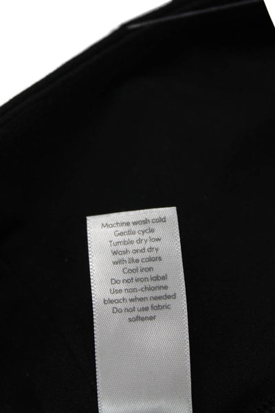 Athleta Womens Spandex Textured Lined Cropped Bottom Leggings Black Size 2XS