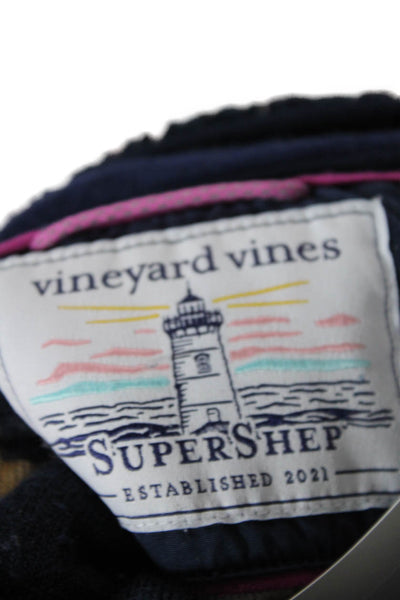 Vineyard Vines Women's Long Sleeves Quarter Zip Pullover Sweater Blue Size XS
