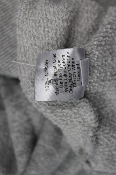 Wilt Womens Long Sleeves Sweatshirt Heather Gray Cotton Size Extra Small