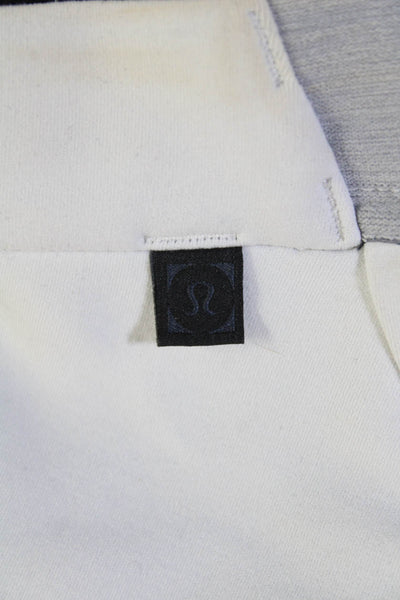 Lululemon Womens Elastic Waistband Mid Rise Zipper Ankle Pants Gray Size XS