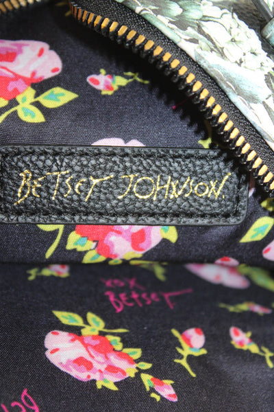 Betsey Johnson Women's Zip Closure Interior Pocket Mini Backpack Floral Size S