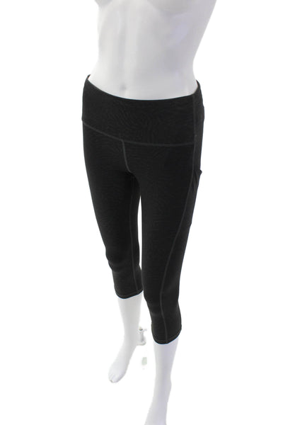 Athleta Women's Midrise Fitted Athletic Workout Cropped Legging Black Size M