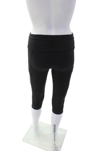 Lululemon Womem's Midrise Pocket Fitted Workout Cropped Legging Black Size 6