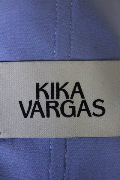 Kika Vargas Womens Faith Top - Light Blue Size L