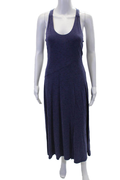 Maeve Anthropologie Womens Scoop Neck Sleeveless Mid Length Dress Purple Size XS