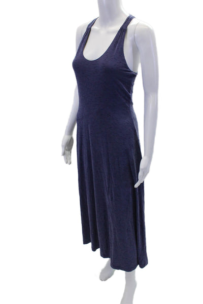 Maeve Anthropologie Womens Scoop Neck Sleeveless Mid Length Dress Purple Size XS