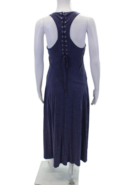 Maeve Anthropologie Womens Scoop Neck Sleeveless Mid Length Dress Purple Size XS