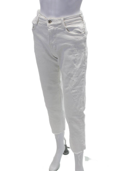 Pilcro and the Letterpress Anthropologie Womens Cotton Skinny Leg White Size EUR