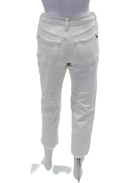 Pilcro and the Letterpress Anthropologie Womens Cotton Skinny Leg White Size EUR