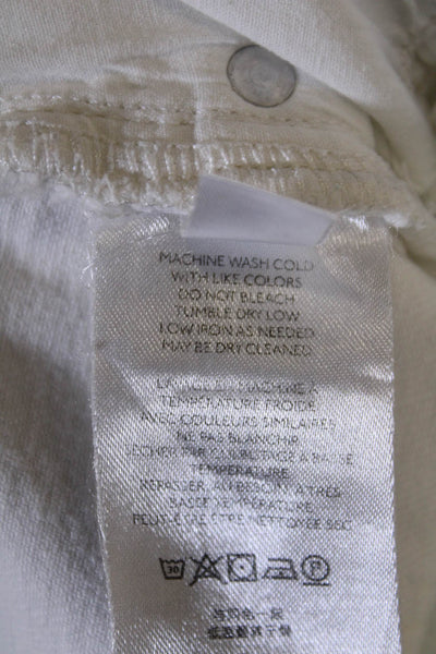 Pilcro and the Letterpress Anthropologie Womens Cotton Skinny Leg White Size EUR
