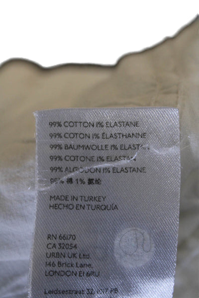 Pilcro and the Letterpress Anthropologie Womens Cotton Skinny Leg White Size EUR