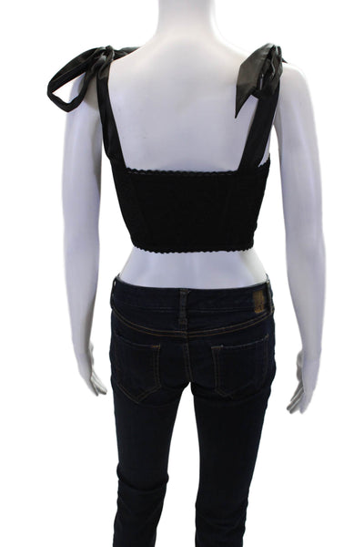 Night Night by Jonathan Simkhai Womens Naomi Lace Bustier - Black Size XL
