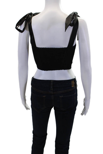 Night Night by Jonathan Simkhai Womens Naomi Lace Bustier - Black Size XS