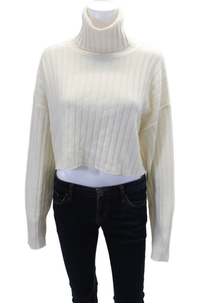 Sablyn Womens Uma Cashmere Sweater - Gardenia Size L