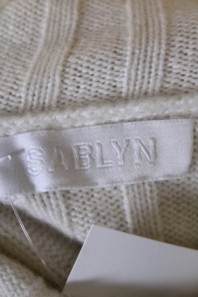 Sablyn Womens Uma Cashmere Sweater - Gardenia Size L
