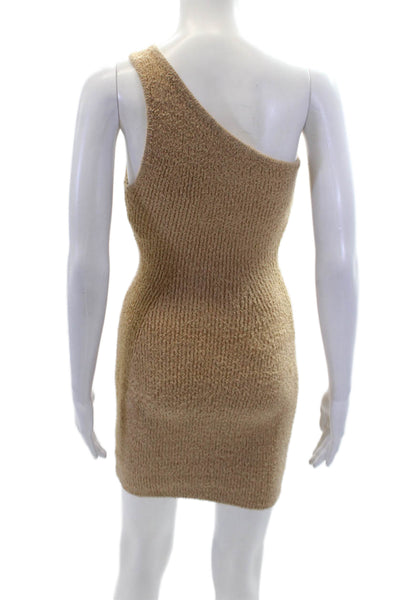 WARDROBE.NYC Womens HB Mini Dress - Beige Size S