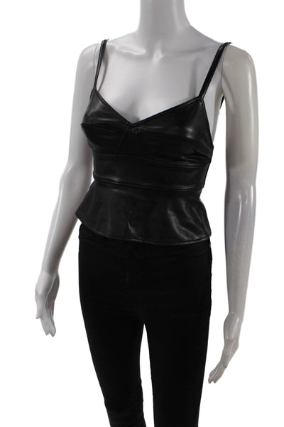 A.L.C. Womens Gweneth Top - Black Size 0