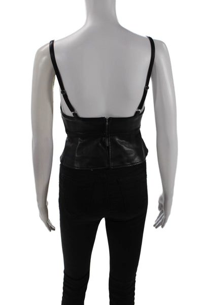 A.L.C. Womens Gweneth Top - Black Size 0