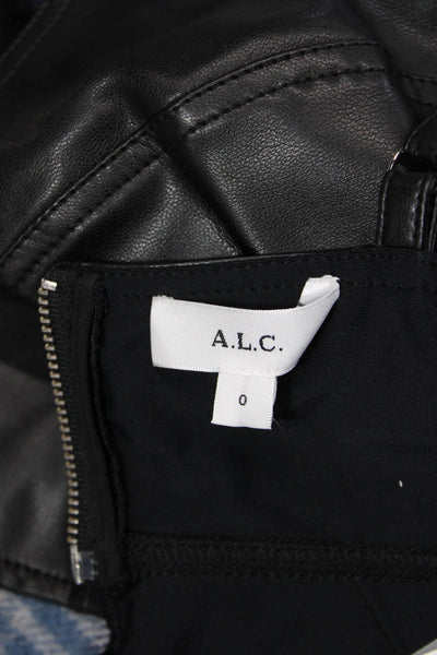 A.L.C. Womens Gweneth Top - Black Size 0