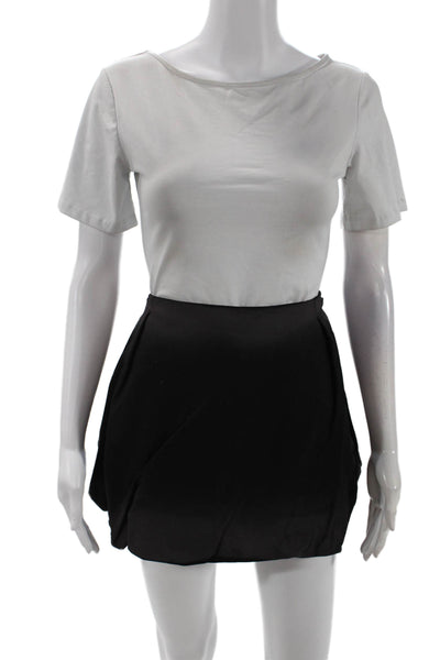 MSGM Womens Bubble Skirt - Black Size 42