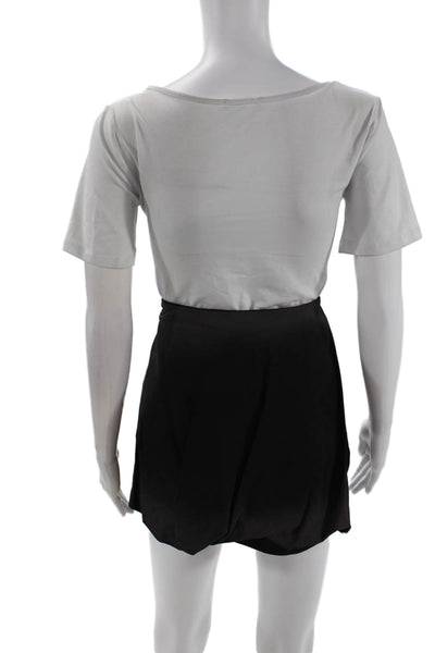 MSGM Womens Bubble Skirt - Black Size 42