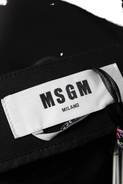 MSGM Womens Bubble Skirt - Black Size 42