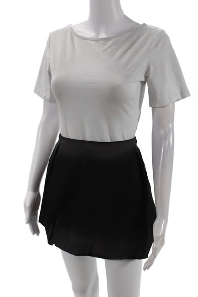 MSGM Womens Bubble Skirt - Black Size 46