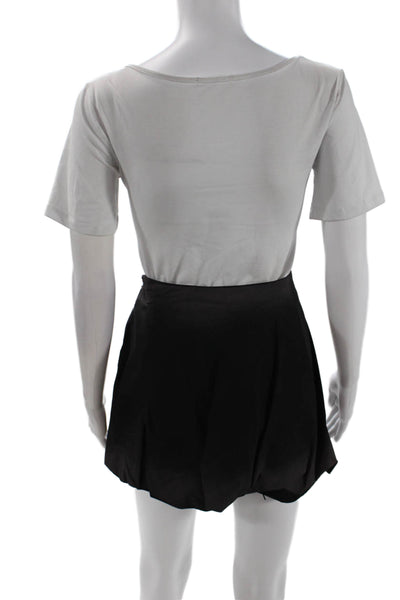 MSGM Womens Bubble Skirt - Black Size 46