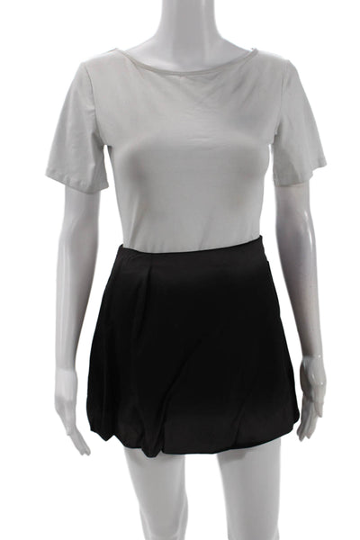 MSGM Womens Bubble Skirt - Black Size 44