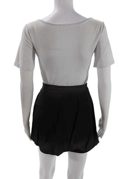 MSGM Womens Bubble Skirt - Black Size 44