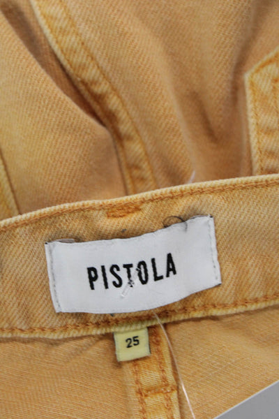 Pistola Womens Cotton Zip Lined Straight Leg Cargo Pants Orange Size EUR 25