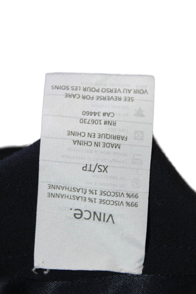Vince Womens Sleeveless Y-Neck Casual Shift Mini Dress Blue Size XS