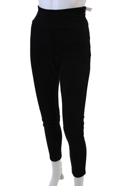 Splendid Womens High Waisted Tailored Skinny Fit Trouser Pants Black Size S