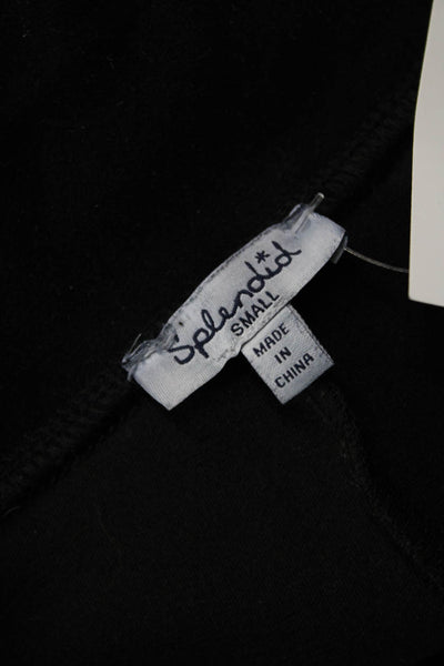 Splendid Womens High Waisted Tailored Skinny Fit Trouser Pants Black Size S
