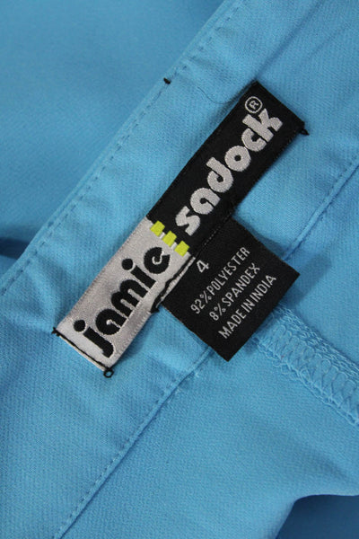 Jamie Sadock Women's Button Closure Pockets Bermuda Shorts Blue Size 4