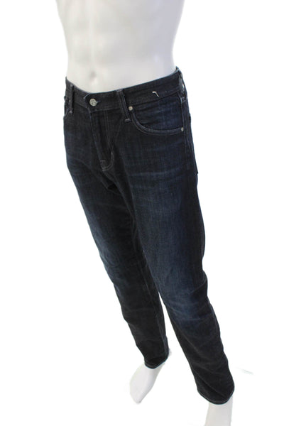 AG Adriano Goldschmied Mens Dark Wash Straight Leg Jeans Blue Size 33