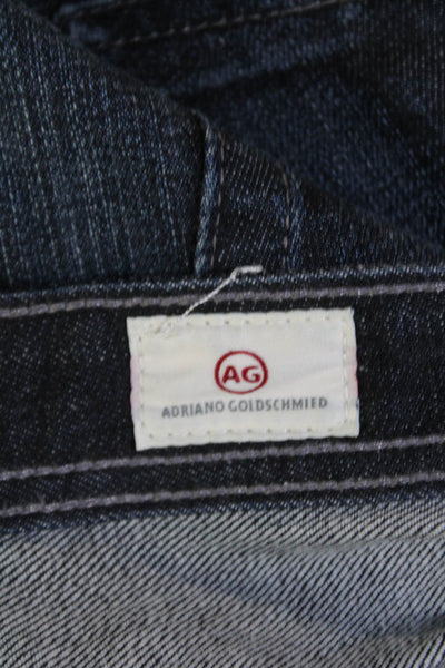 AG Adriano Goldschmied Mens Dark Wash Straight Leg Jeans Blue Size 33